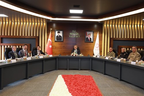 Seçim Güvenliği Toplantısı Vali Ekinci Başkanlığında Yapıldı